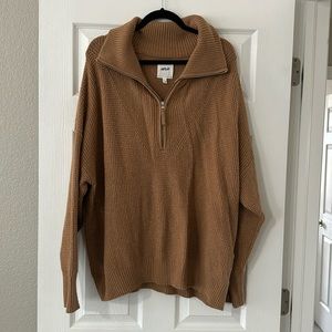 Aerie Waffle Quarter Zip Sweatee